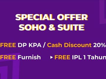 Apartemen mewah siap huni free ppn promo diskon Roseville BSD city