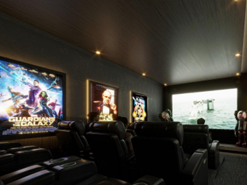 Casa en la Loma de Golf con Alberca y Cine