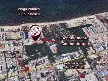 Departamento alberca infinity vista al mar, a 100 metros de la playa, amenidades