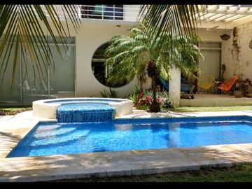FABULOSA CASA CON ALBERCA PRIVADA EN RENTA POR DÍA EN XELHA DIAMANTE