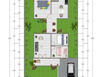Rumah Siap Bangun Dinding Bata Ekspose Dekat Puskesmas Manisrenggo