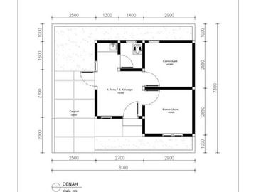 Rumah Modern Type 27m2 Harga 180 Juta di Daerah Klaten