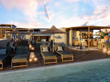 MAHAHUAL, EN LA ORILLA DEL MAR SE VENDE DEPARTAMENTOS 2 RECAMARAS