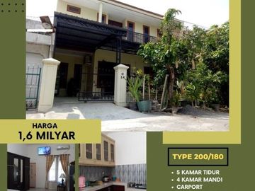 Rumah Luas 5 Kamar Tidur Dekat Pamela Tujuh, Utara Candi Sambisari Kalasan