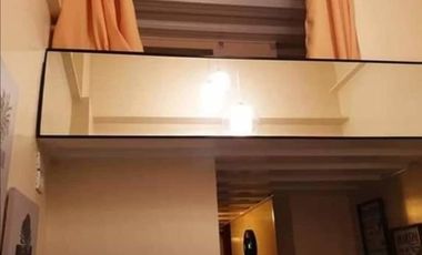 Choose to live in a fully furnished loft type condo unit with balcony, as low as 10k monthly AS PROMO ONLY August 31.