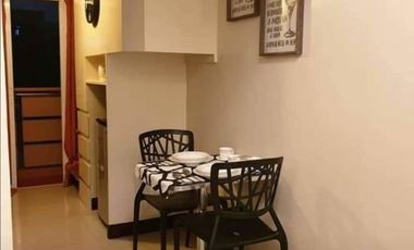 Choose to live in a fully furnished loft type condo unit with balcony, as low as 10k monthly AS PROMO ONLY August 31.