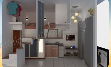 Choose to live in a fully furnished loft type condo unit with balcony, as low as 10k monthly AS PROMO ONLY August 31.