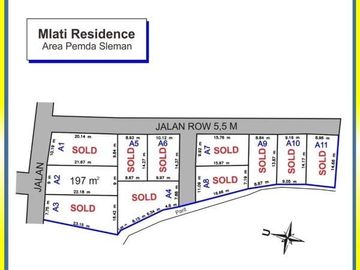 Area Pemda Sleman, Tanah Kavling Mlati Residence, SHM Pecah