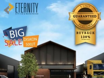 Dijual Gudang Eternity, Baru Launching, Satu-satunya di Serang Banten Murah