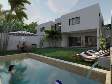 EXCLUSIVA CASA RESIDENCIAL DE LUJO EN TEMOZON AL  NORTE DE MÉRIDA