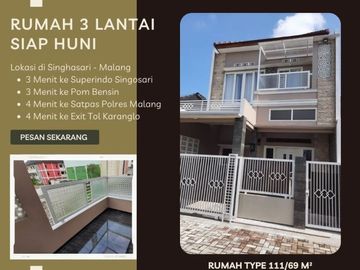 Rumah 3 Lantai Siap Huni