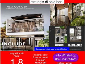 rumah mewah solo baru rumah solo baru rumah 2 lantai solo baru grogol