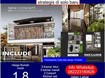 rumah mewah solo baru rumah solo baru rumah 2 lantai solo baru grogol