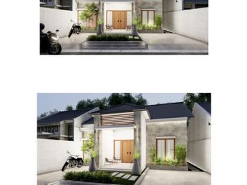 Mangku jalan raya, rumah konsep limasan modern di Barat Gerbang Tol