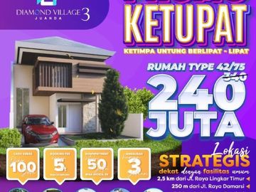 TERDEKAT DARI JUANDA, WA. 0821-3993-----, Jual Rumah Inhouse Sidoarjo, Diamond Village Juanda 3