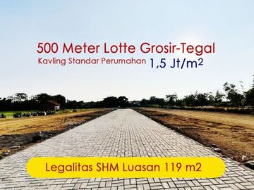 Dekat Lotte Grosir Tegal: 1 Jt-an, Kavling Perumahan