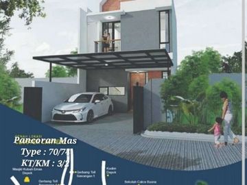 Rumah 2 Lantai 700 juta Di Rangkapan Jya Pancoran Mas Depok