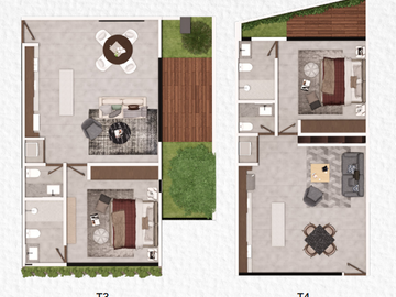 Departamento en venta  Mérida Yucatán, Táabal Temozón Norte