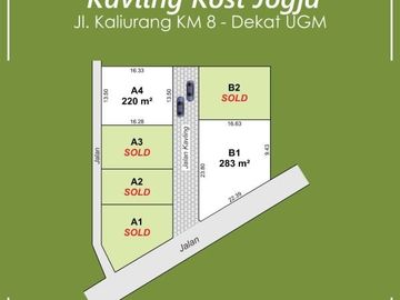 Tanah Banteng Jalan Kaliurang, Dekat Kampus UGM Jogja