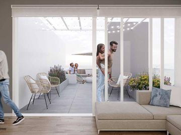 Venta apartamento a estrenar de 1 dormitorio con terraza en La Blanqueada, Montevideo