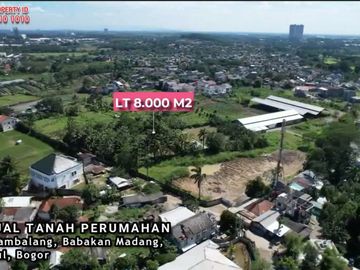TANAH PERUMAHAN - HAMBALANG SENTUL BOGOR - LT 8000 m2