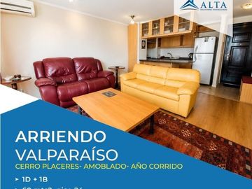 Depto ARRIENDO AÑO CORRIDO AMOBLADO 1dor1baño+E+B
