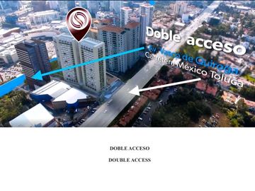 Departamento con terraza y jardin, 4 estacionamientos, alberca con carril de nad