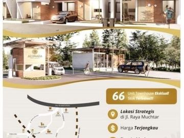 DIJUAL ALUNARA RESIDENCE Sawangan &ndash; Towhouse MODERN dengan Model URBAN TROPIS di SELATAN JAKARTA*