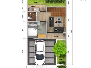 Rumah scandinavia 2 lantai free biaya biaya cukup 3 juta all in,lokasi strategis