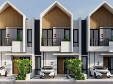 Rumah scandinavia 2 lantai free biaya biaya cukup 3 juta all in,lokasi strategis