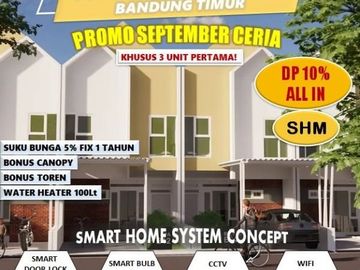 Rumah dua lantai smart home system dp ringan