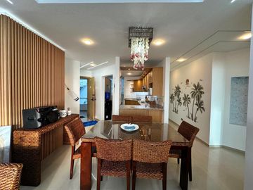 VENDO HERMOSO DEPARTAMENTO FULL AMOBLADO EN TONSUPA EXCELENTE VISTA