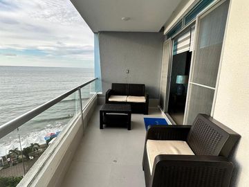 VENDO HERMOSO DEPARTAMENTO FULL AMOBLADO EN TONSUPA EXCELENTE VISTA