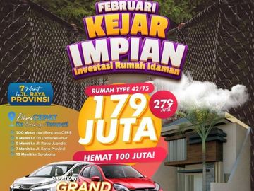 ON SALE! DIAMOND CITY JUANDA 1, Rumah Murah Cocok untuk Investasi dan Tabungan
