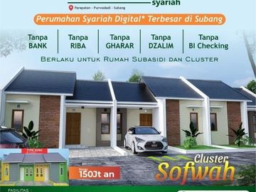 DIJUAL RUMAH SYARIAH DIGITAL TERBESAR DI PURWADADI SUBANG