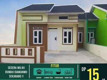 Perumahan syariah bangunan cluster angsuran murah lokasi deket pintu tol