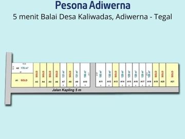 Kapling Kaliwadas Adiwerna Tegal: Untung 30% Per Tahun