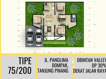 Rumah Inden Cepat di Tengah Kota Tanjung Pinang Bisa Inhouse