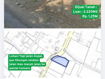 DIJUAL TANAH STRATEGIS SHM  Pakis – Banyuwangi