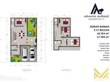 Rumah modern 2 lantai siap bangun dalam perumahan jln Kaliurang KM10