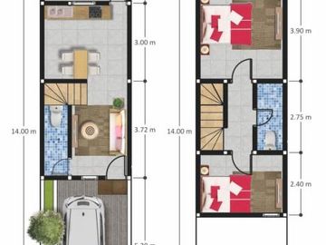 Rumah Tanpa Riba 3 Lantai di Cimanggis Tapos depok A522e