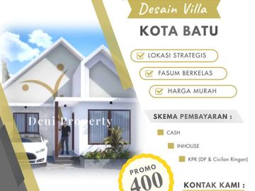 Promo Rumah Villa di Skypark DP Ringan Kawasan Wisata Kota Batu