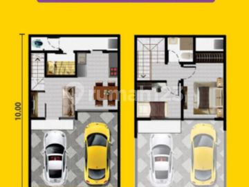 Disewakan Rumah PIK2 Luas 6x10 Kosongan 2 Kamar Tidur 2 Lantai