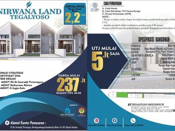 Bismilah Proyek Baru!!! Harga Promo Perdana Hunian MInimalis Di Tegalyoso