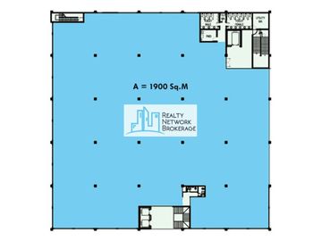 1900 SqM Office Space With Partitions For Rent