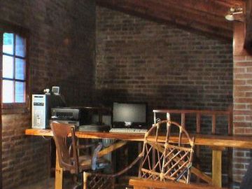 Chalet de ladrillo visto.