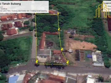 tanah bonus bangunan strategis 250 m dari RSUD kota Subang Di Dandeur Ciereng Subang | MARTIN