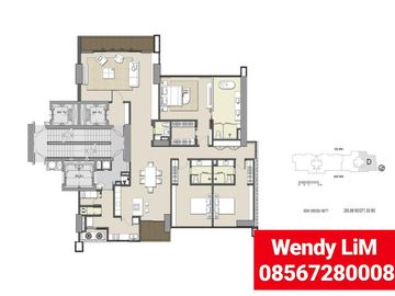 APARTEMEN MEWAH at PROVIDENCE PARK 3BR 276sqm BEST VIEW