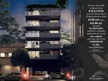 COMPRA DEPARTAMETO PRIVADA  MONTERREY COL. ROMA. ESCRITURACIÓN