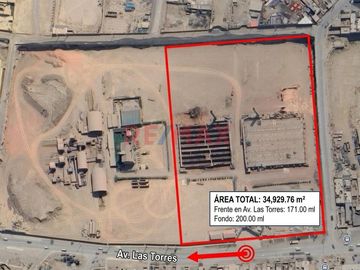 ¡Oportunidad Única En Huachipa! Terreno Industrial De 34,929.76 M² En Av. Las Torres — Usd $380/M²